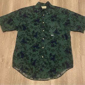 Men’s An Original by Tommy Hilfiger Medium Green/Blue Hawaiian Shirt